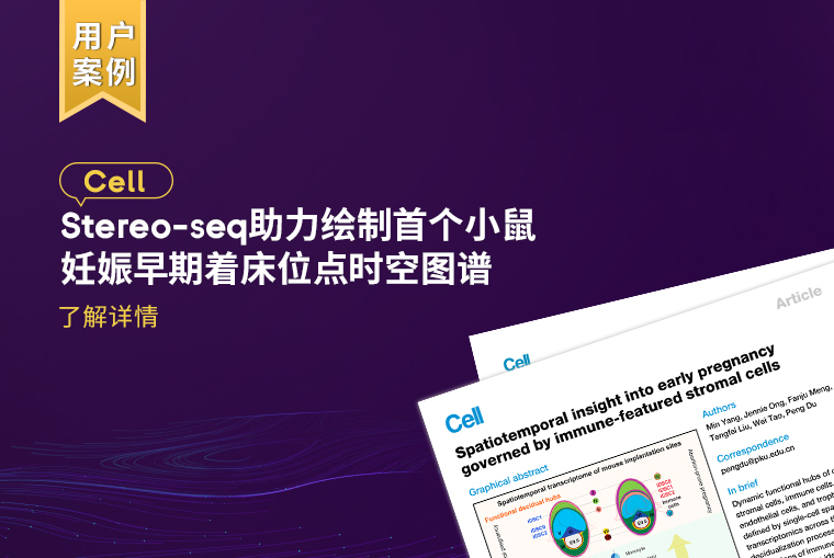 Cell重磅 | Stereo-seq助力杜鹏课题组解析妊娠早期子宫微环境的建立和稳态维持