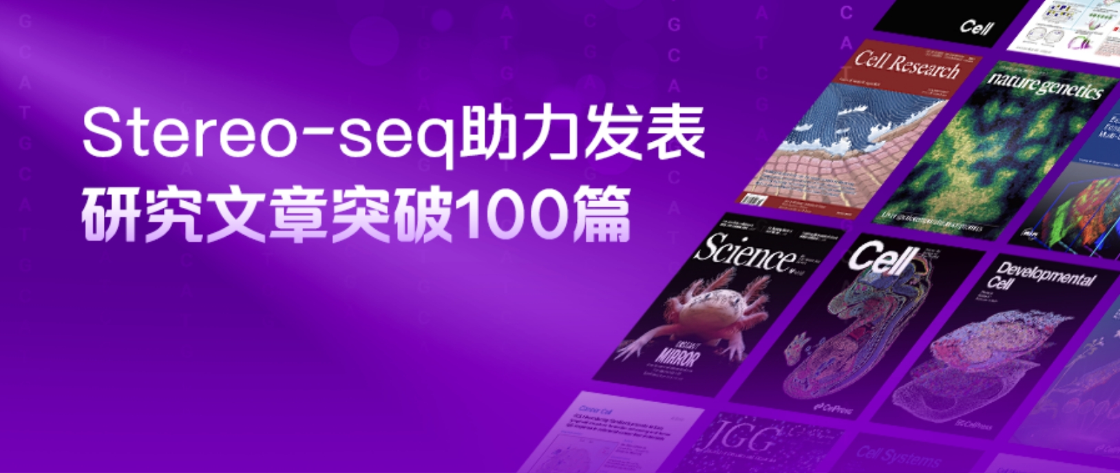 100篇！Stereo-seq助力生命科学研究成果大爆发